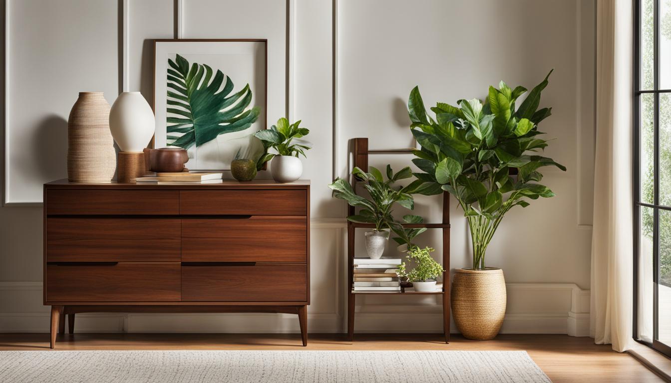 aranżacja komody w salonie