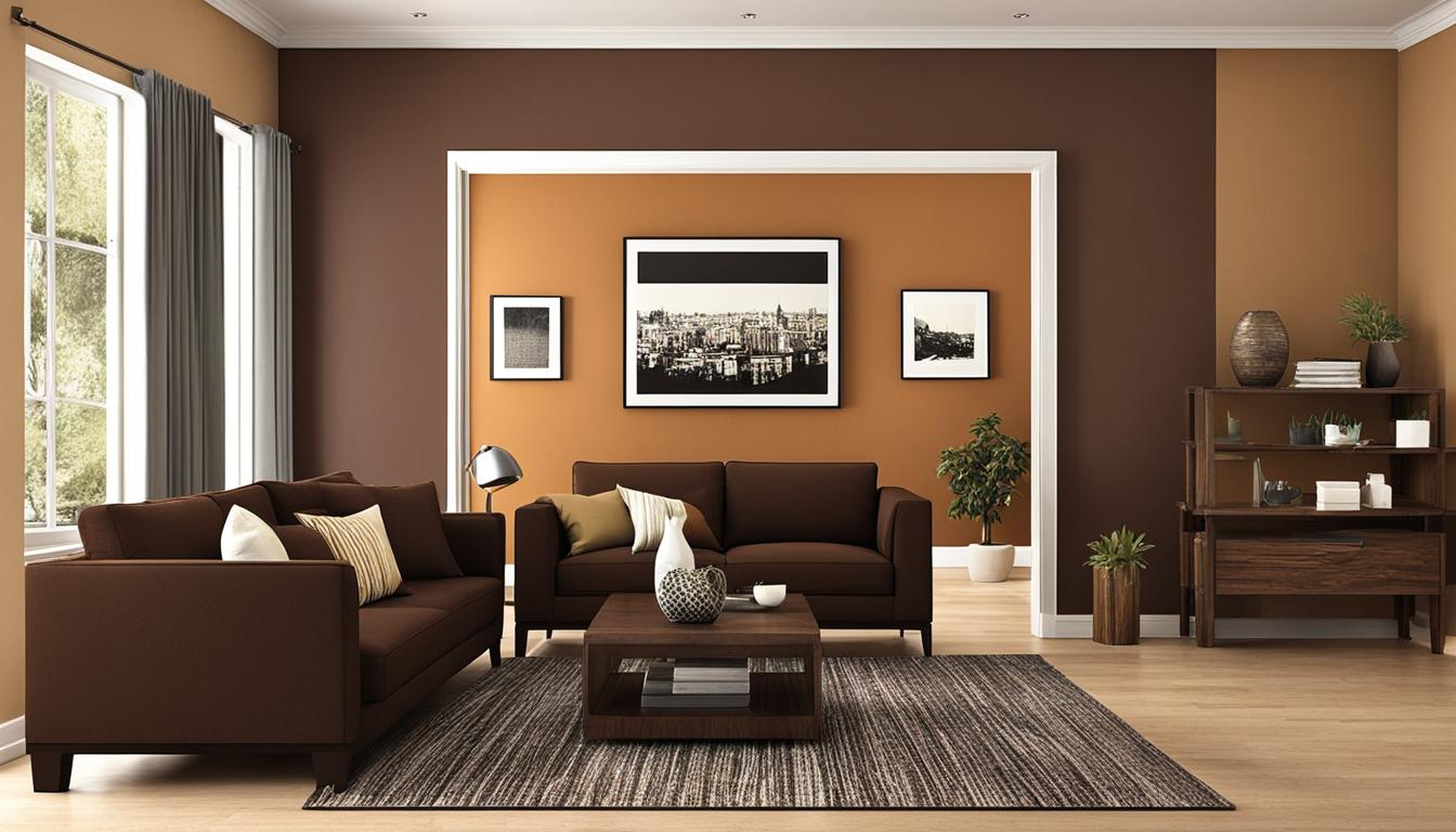 jak dobrać kolor ścian do brązowych mebli