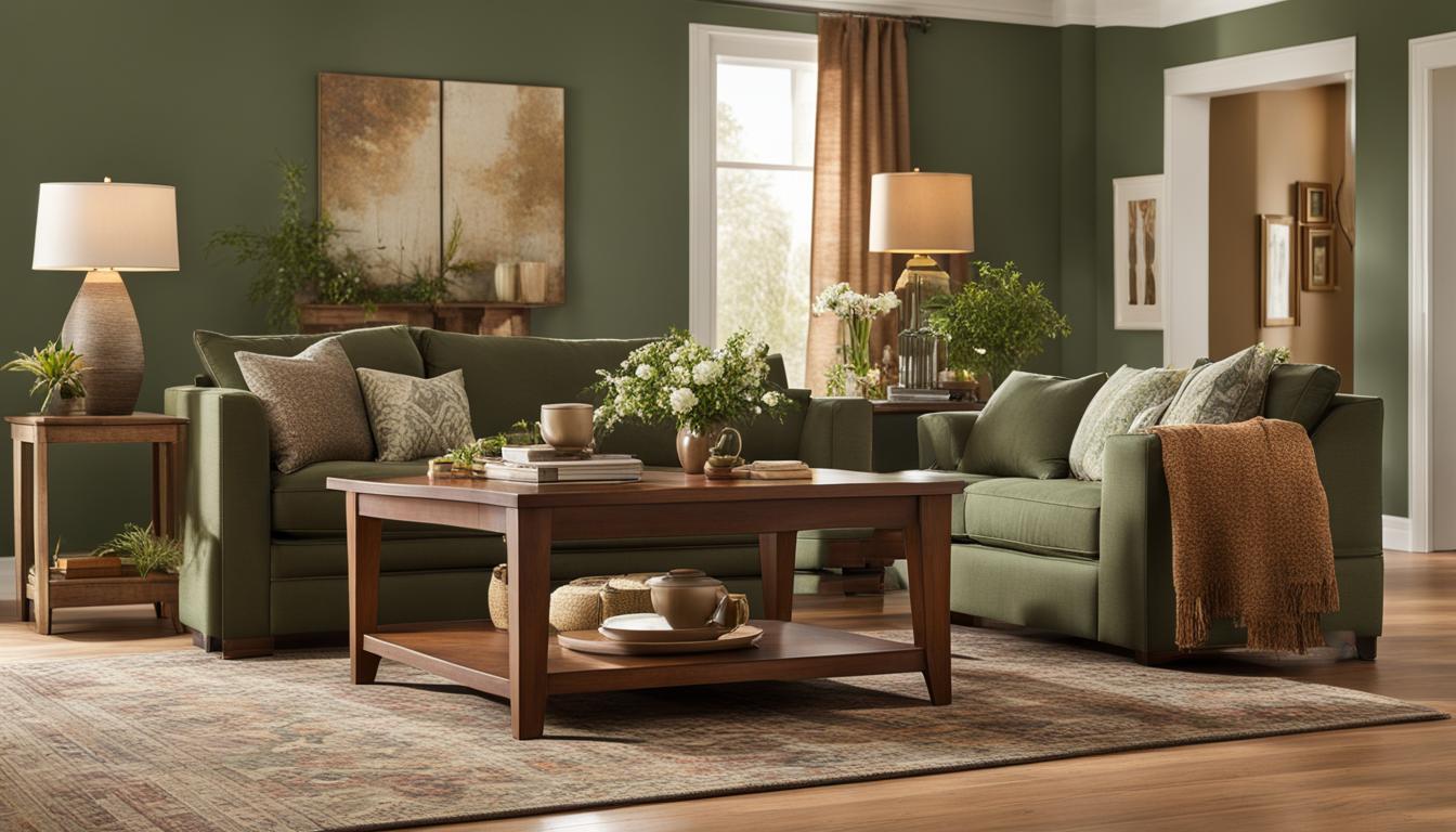 kolory pasujące do brązowych mebli