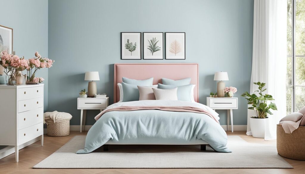 najpopularniejsze kolory ścian do białych mebli w sypialni
