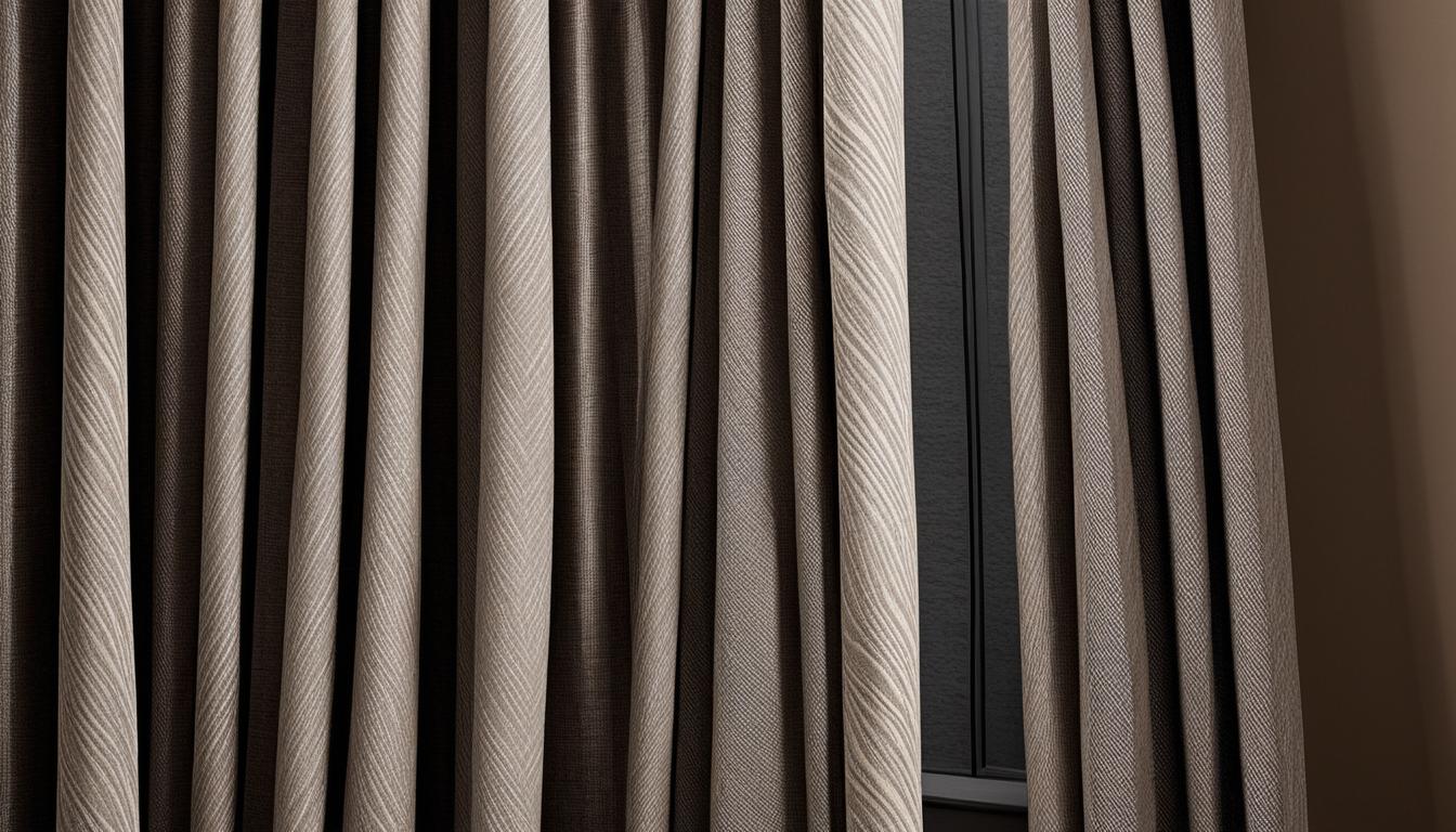 zasłony do szarych ścian i brązowych mebli