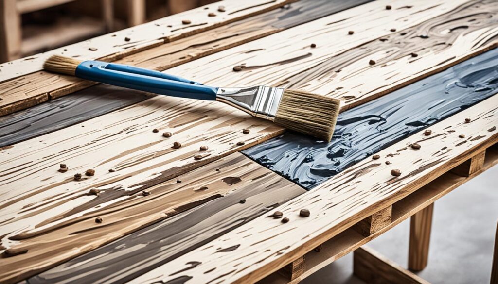 farba olejna do malowania mebli z palet