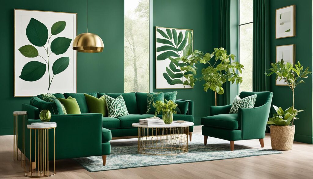 głęboka butelkowa zieleń