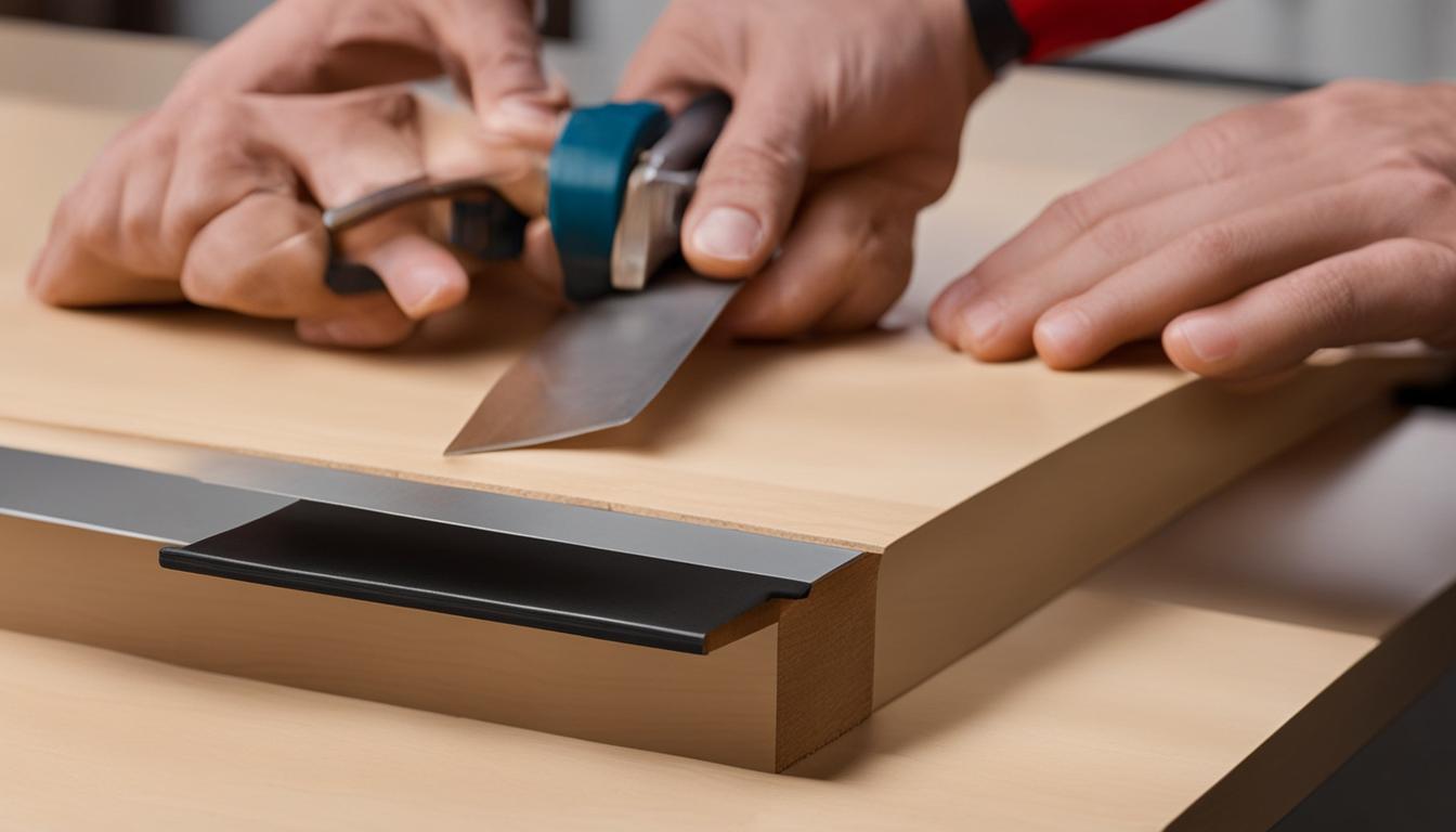 jak przykleić okleinę na meble