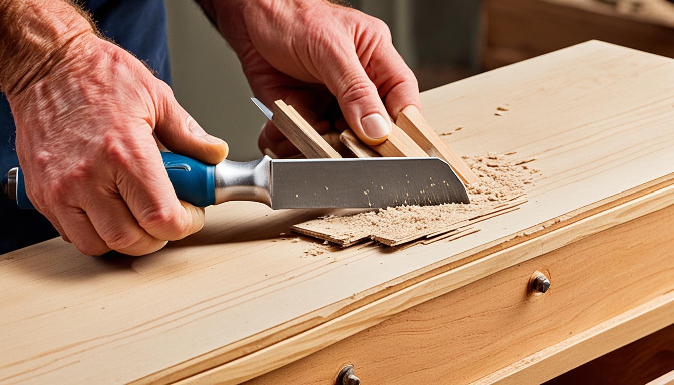 jak usunąć fornir z mebli