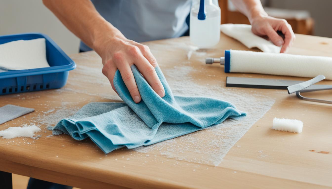 jak usunąć klej z mebli