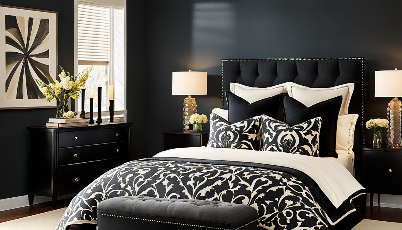 jaki kolor ścian do sypialni z ciemnymi meblami