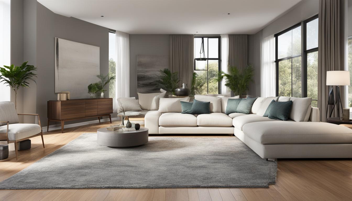 jakie meble do jasnej podłogi w salonie