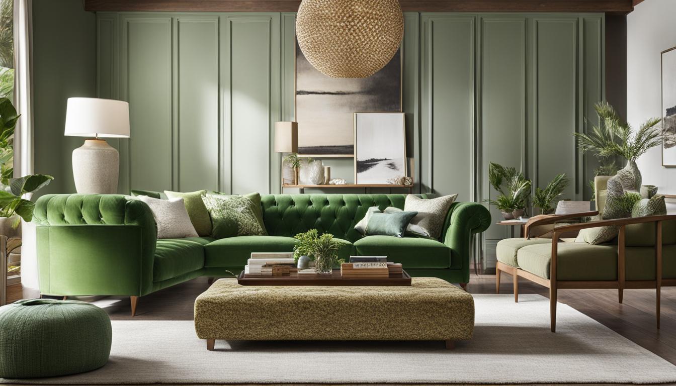 jakie meble do zielonej kanapy
