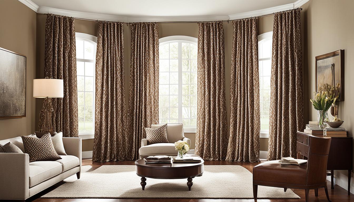 jakie zasłony do brązowych mebli
