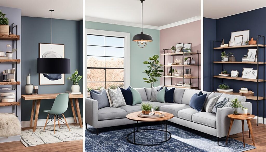 kolor ścian do szarych mebli w różnych stylach wnętrznych