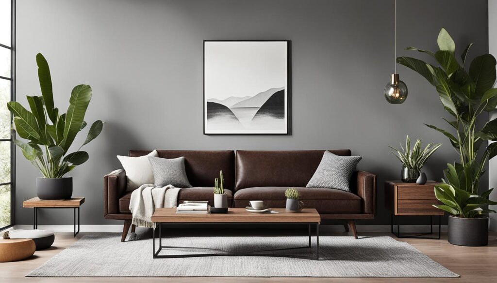 minimalistyczne połączenia z ciemnym brązem mebli minimalistyczne połączenia z ciemnym brązem mebli