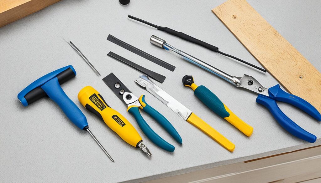 narzędzia do odklejania lustra