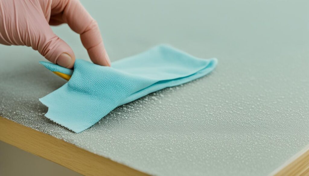 usuwanie kleju z mebli lakierowanych