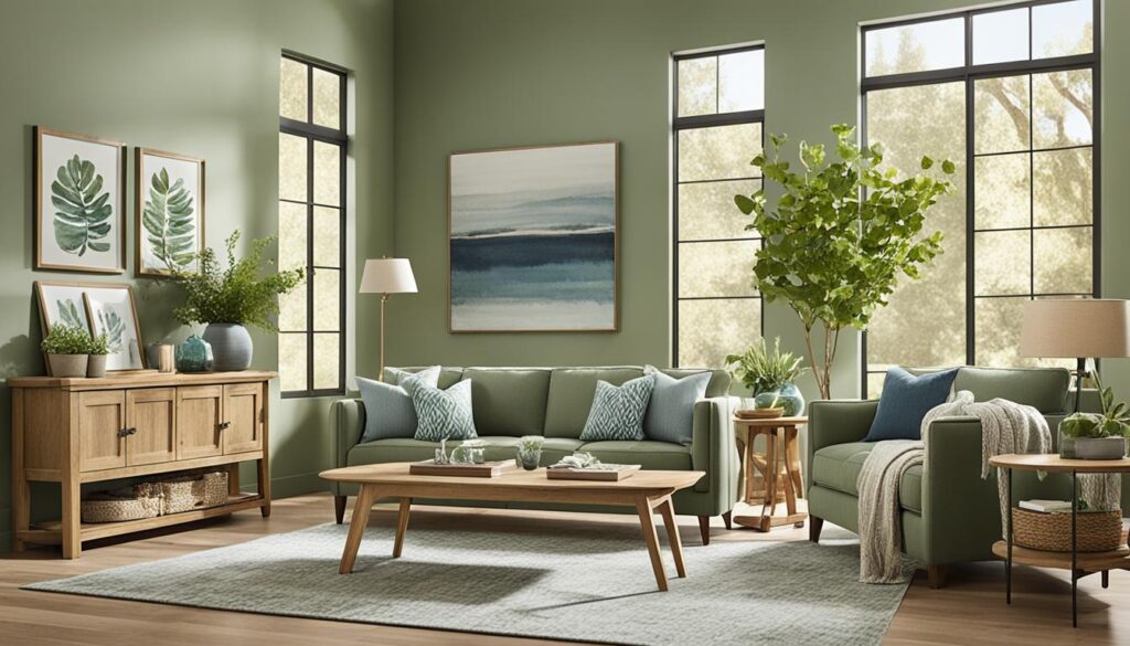 wybór koloru ścian do mebli dąb sonoma