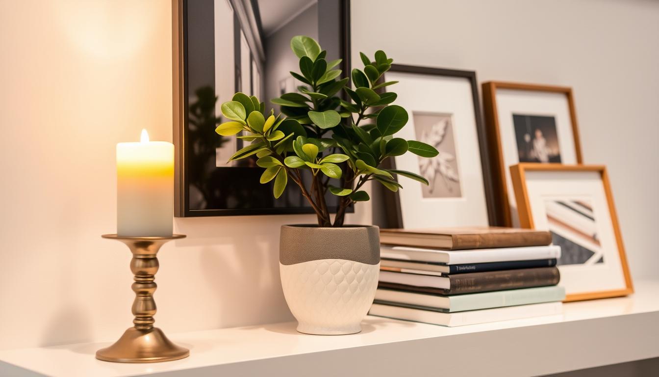 co postawić na półce w salonie