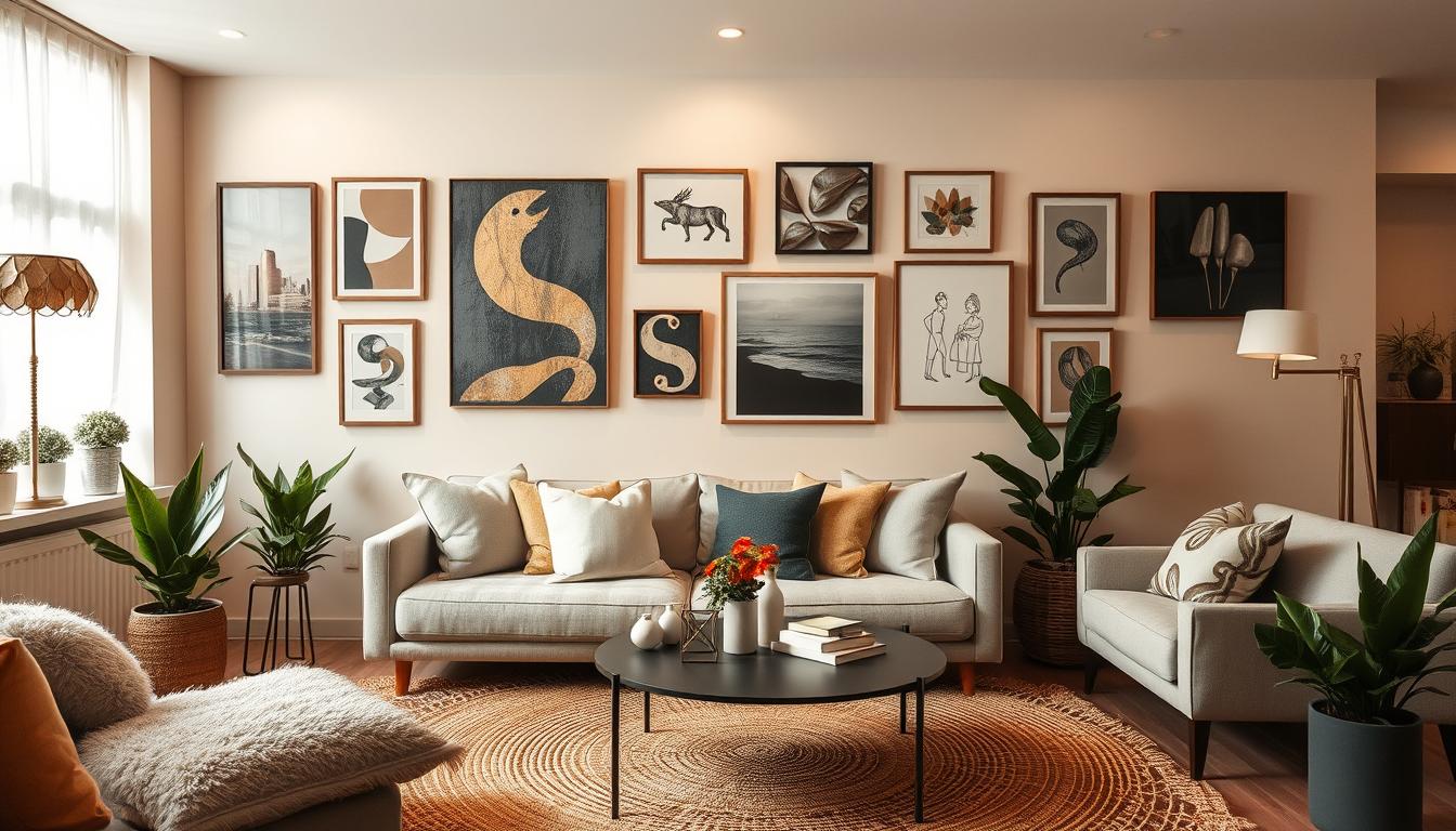 czym ozdobić ściany w salonie