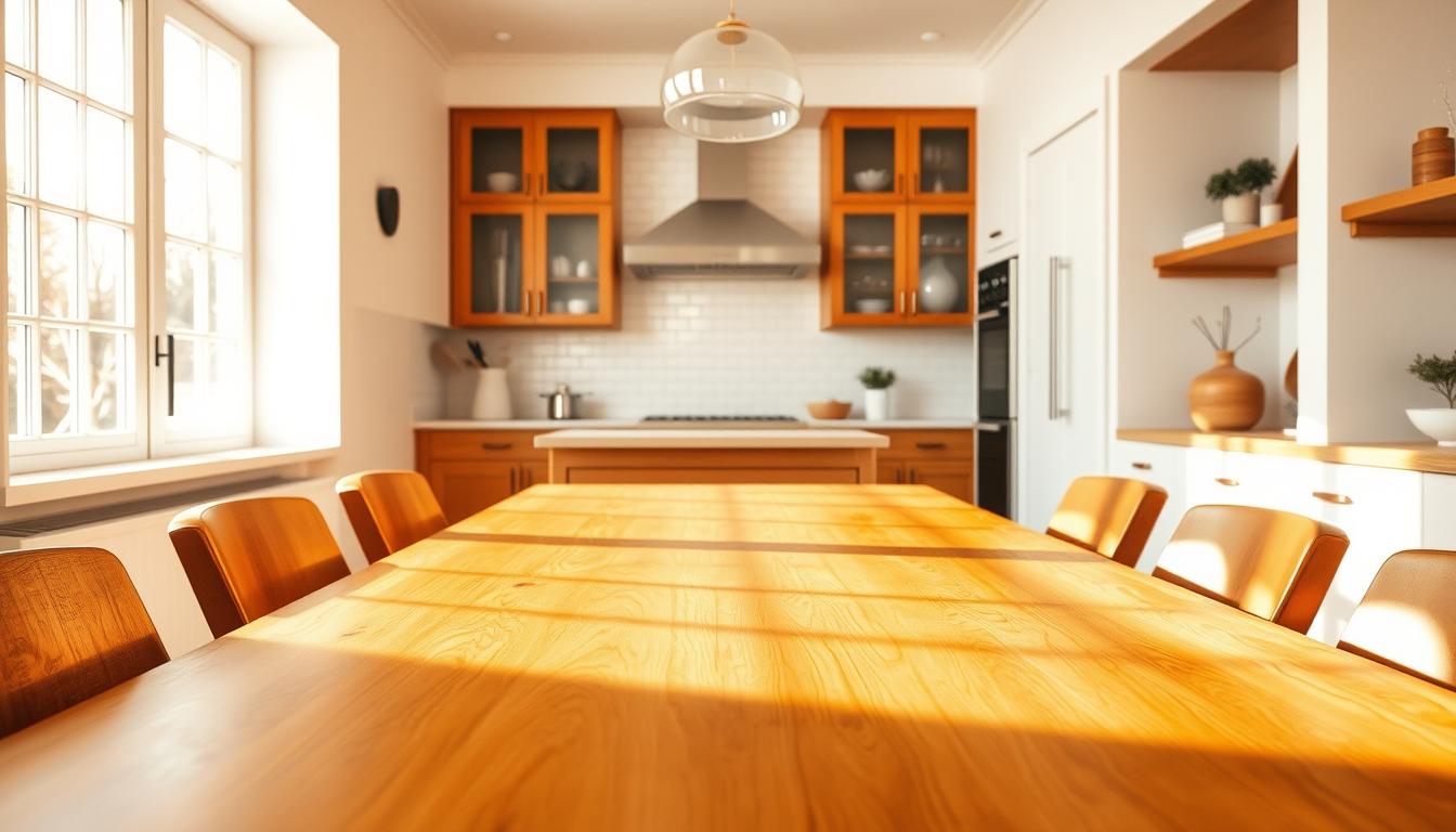 czym pomalować stół drewniany w kuchni