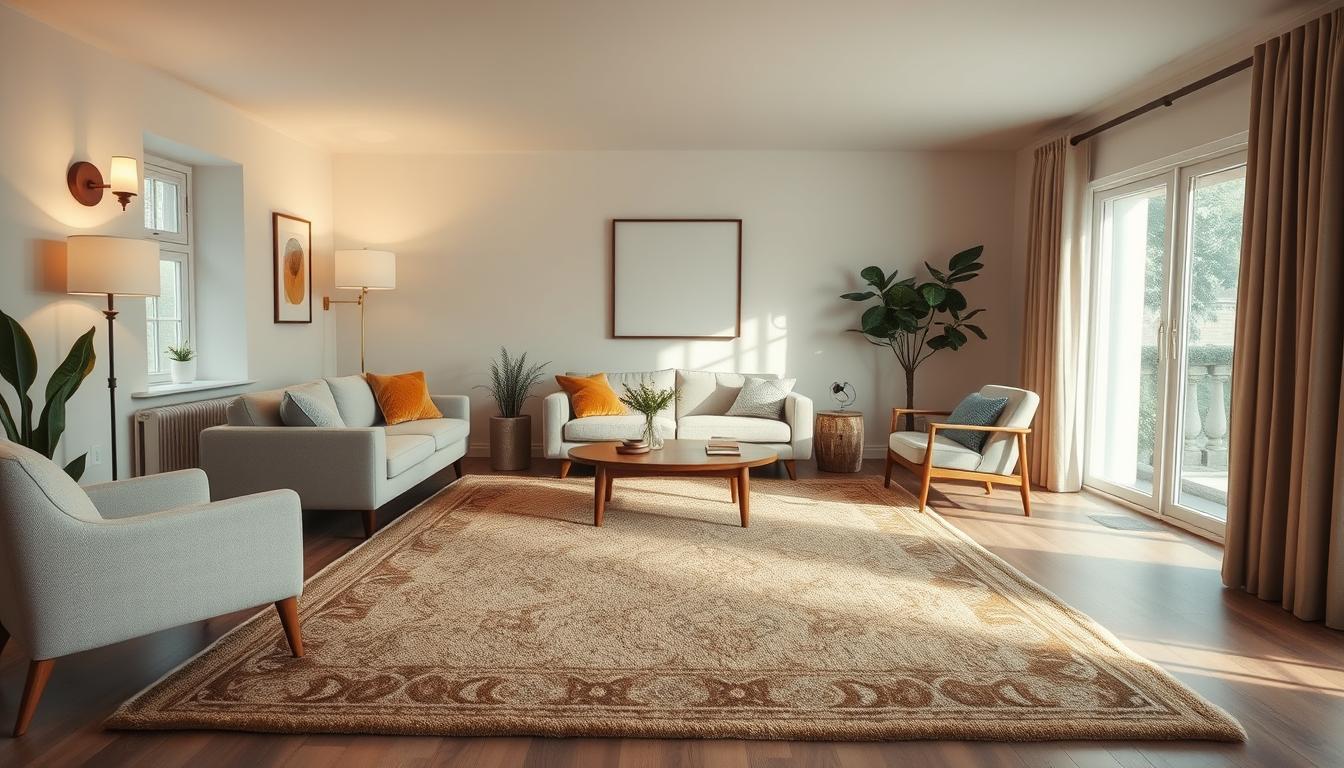 jak dobrać dywan do salonu