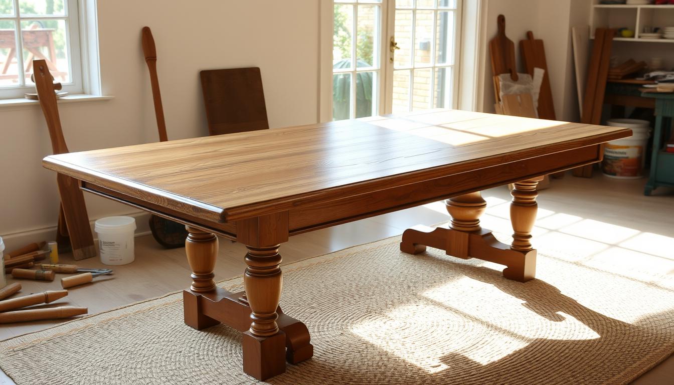 jak odnowić stół drewniany