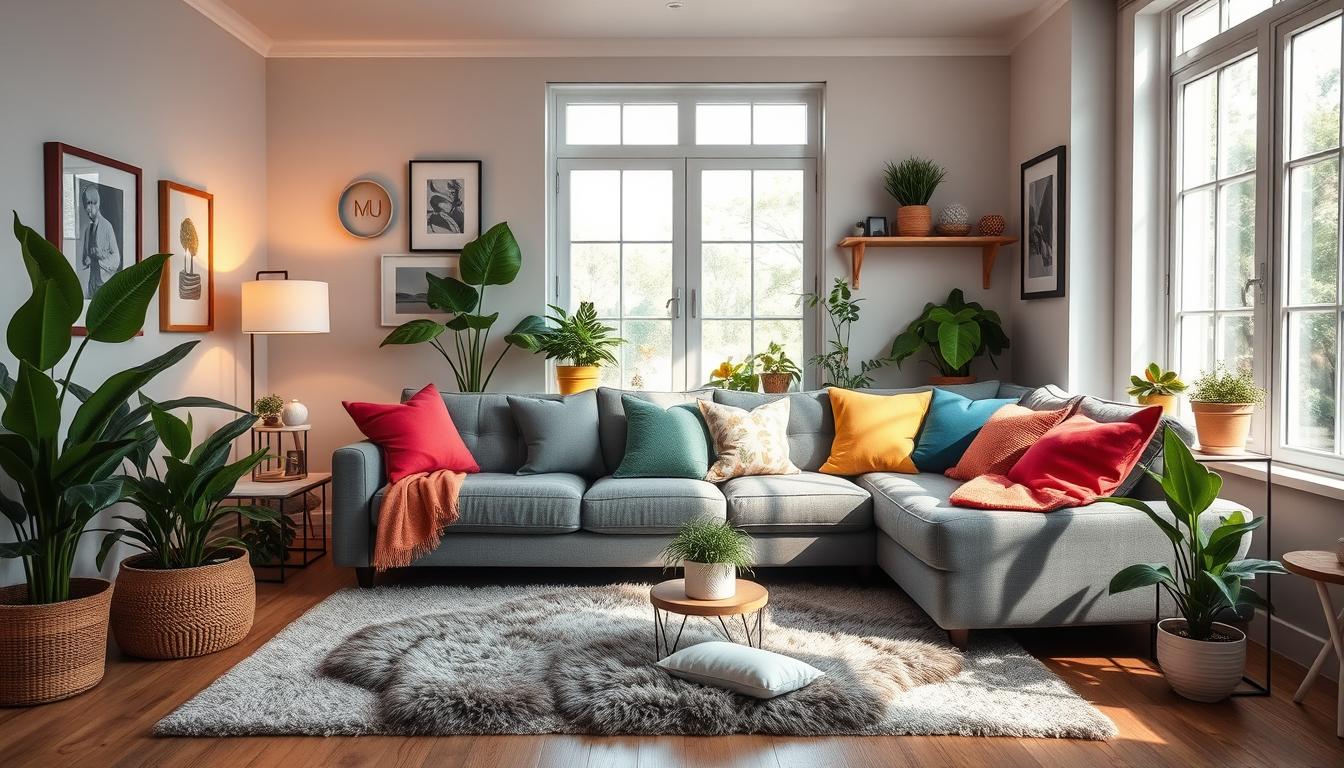 jak ożywić szary salon