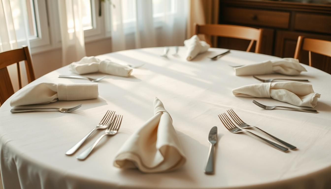 jak położyć serwetki na stole