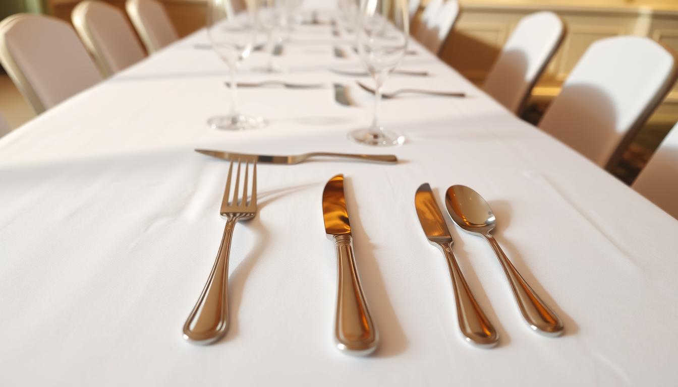 jak rozłożyć sztućce na stole