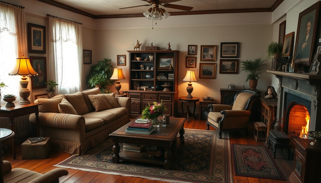 jak urządzić salon ze starymi meblami