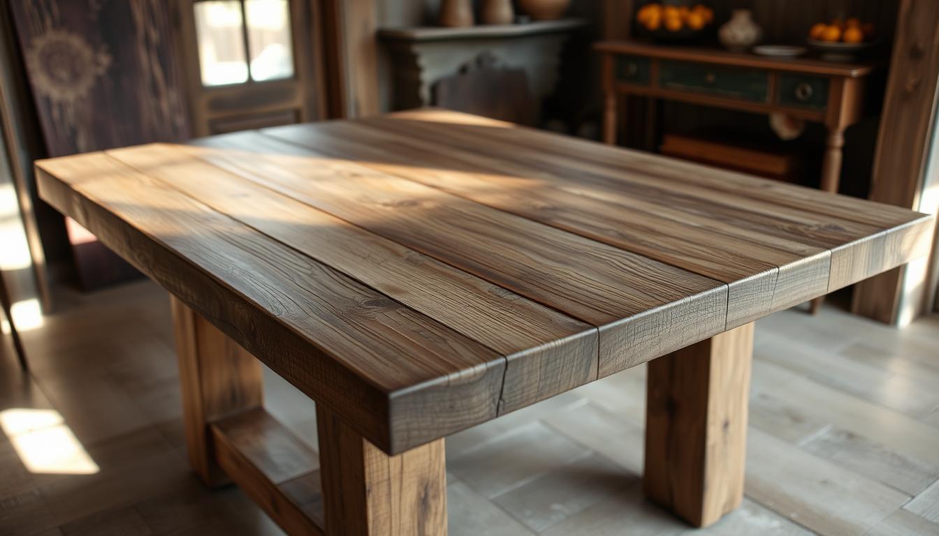 jak zrobić stół ze starych desek