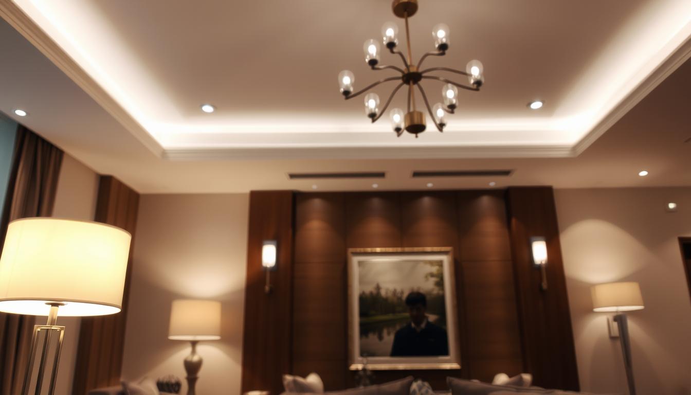 Jak zaprojektować oświetlenie w salonie? Warstwowe światło.