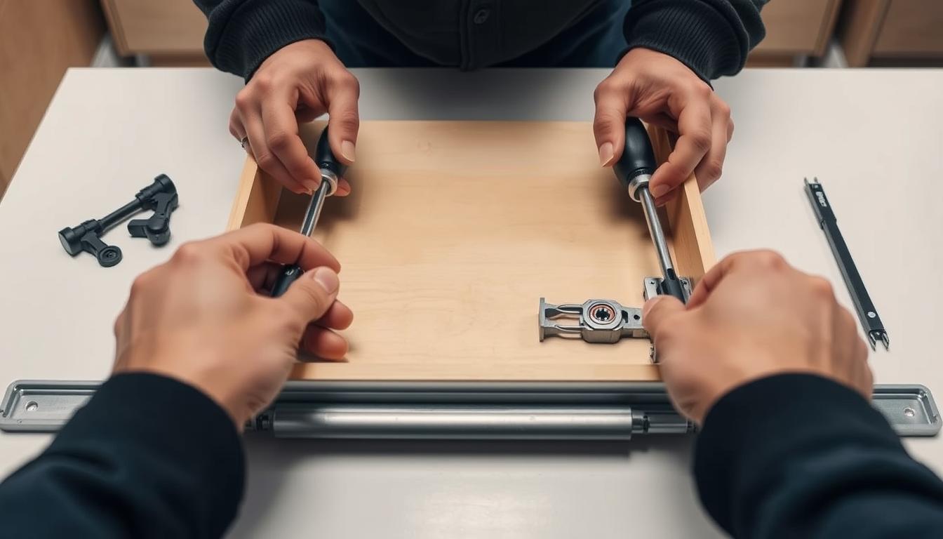 Jak wyjąć szufladę z prowadnicy kulkowej – prosty sposób