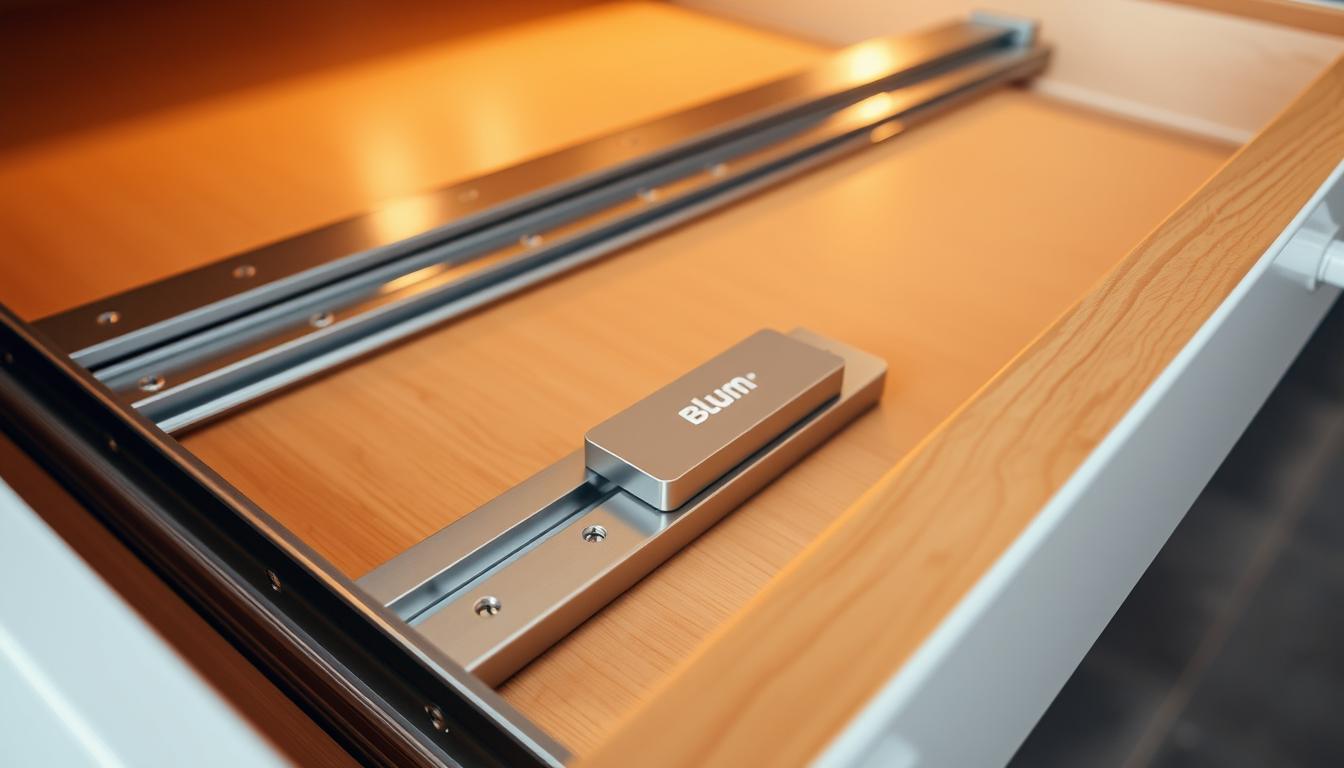 Jak włożyć szufladę na prowadnice Blum – instrukcja montażu