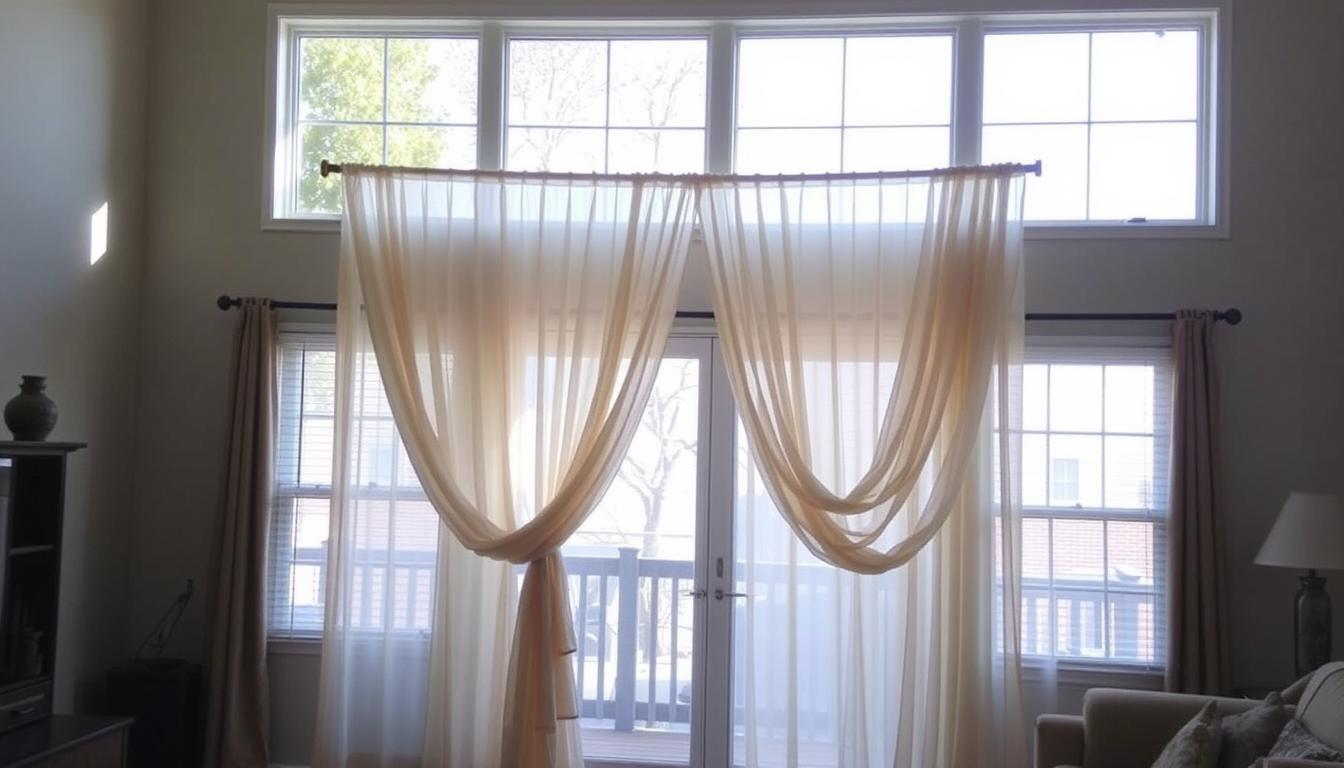 Jak powiesić firanki bez karnisza