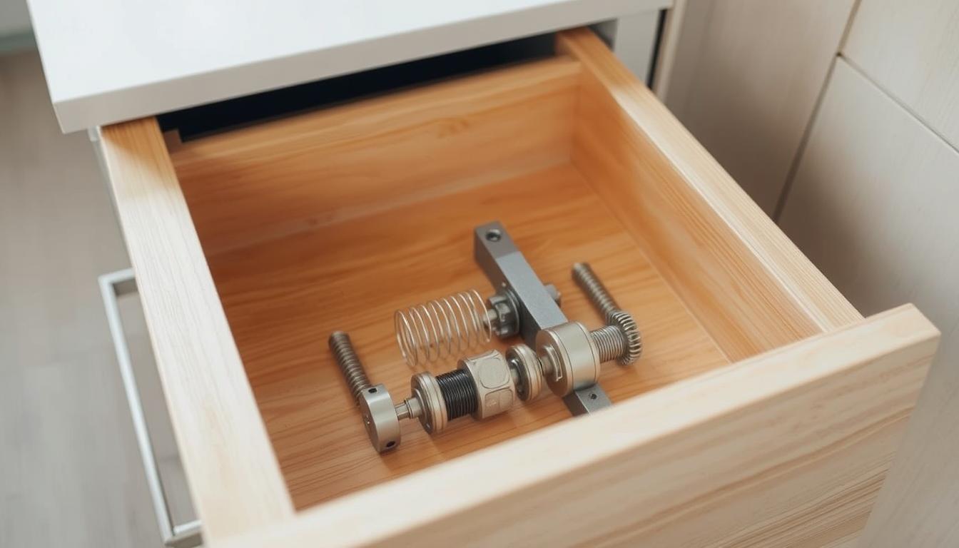 Jak wyjąć szufladę samozamykającą