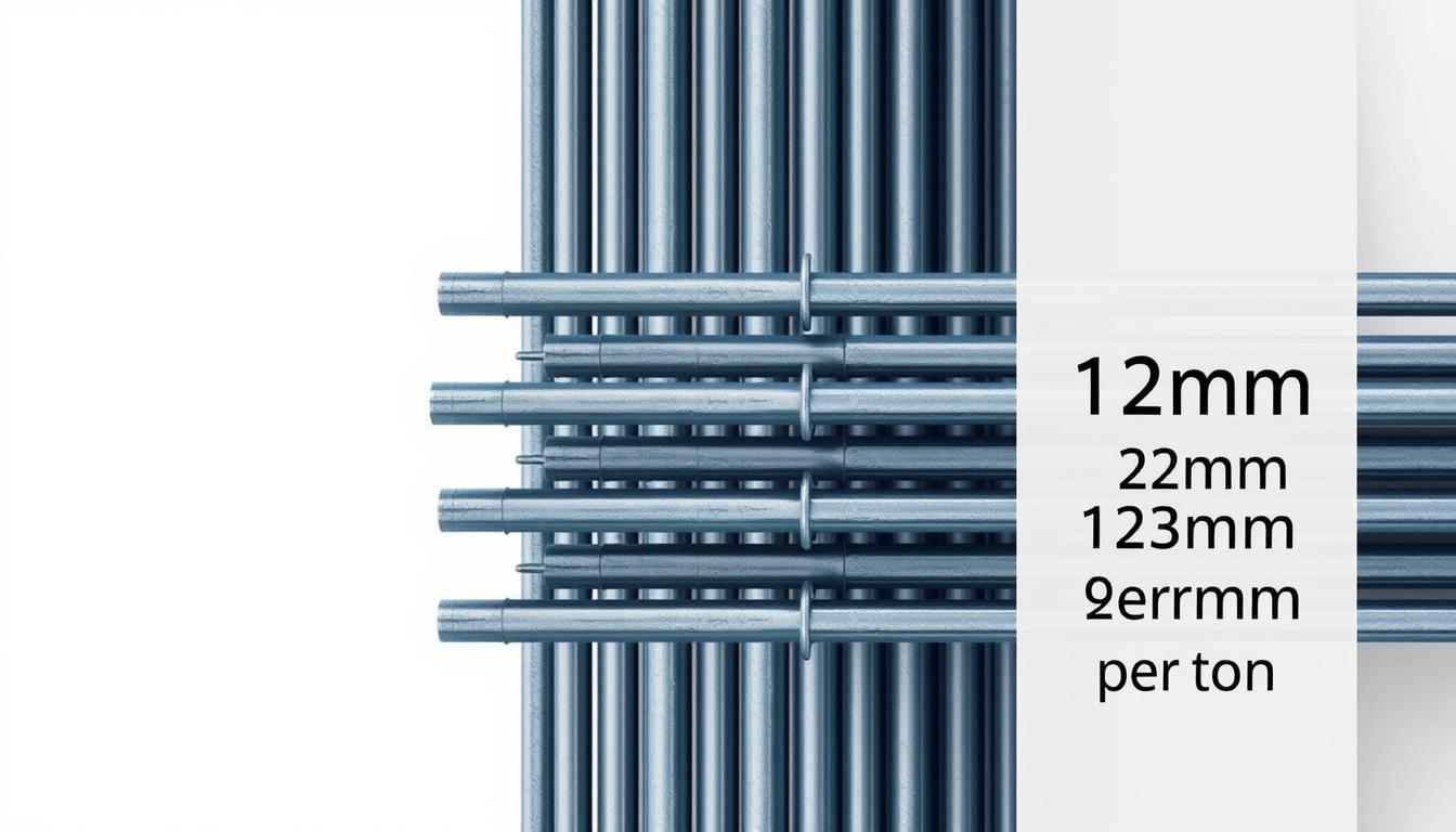Ile prętów fi 12 na tonę – tabela przeliczeniowa i obliczenia