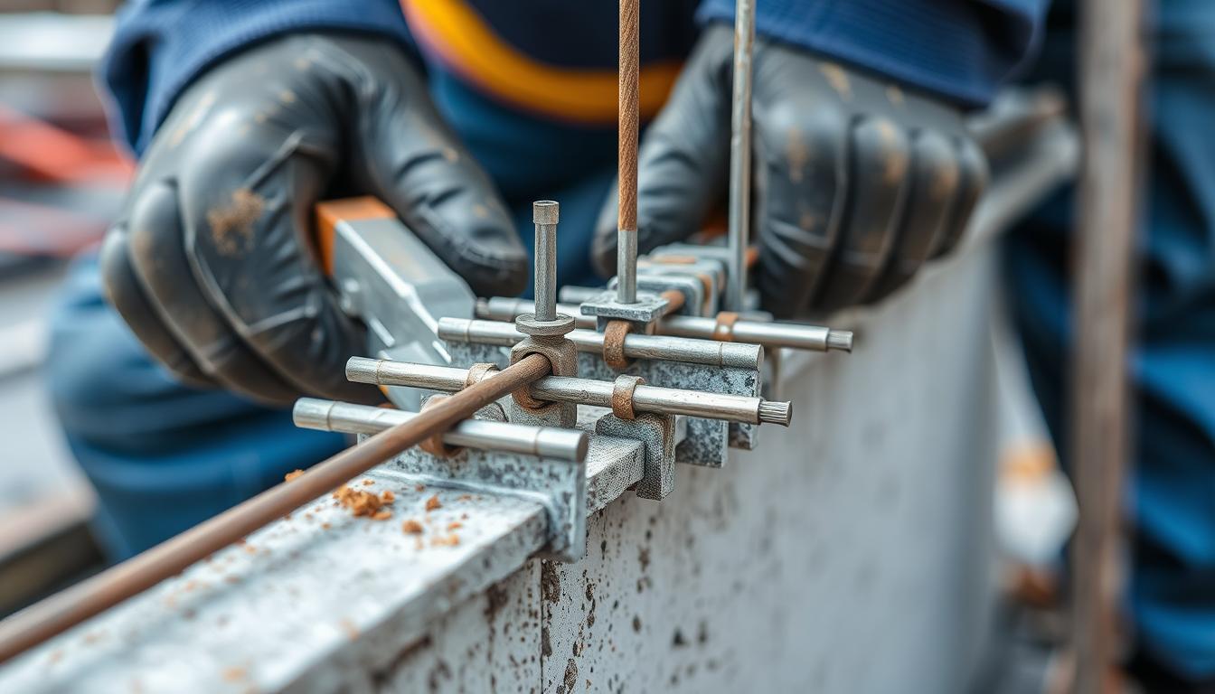 Łączenie zbrojenia wzdłuż